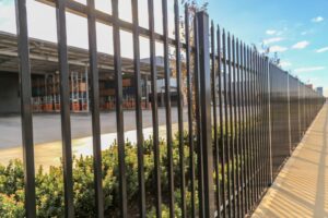 tubular steel fence