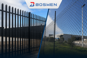 palisade fence vs chainwire fence